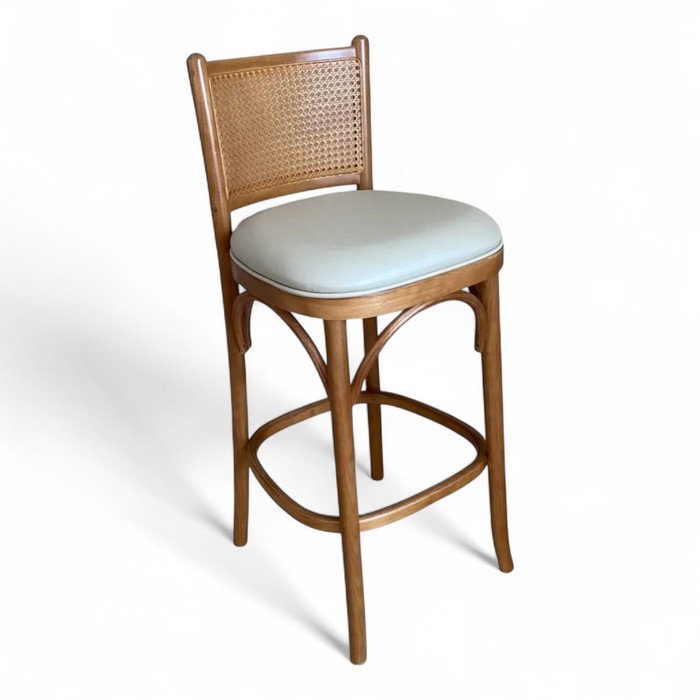 Banqueta Luxemburgo Cor Mel Assento Facto Perola