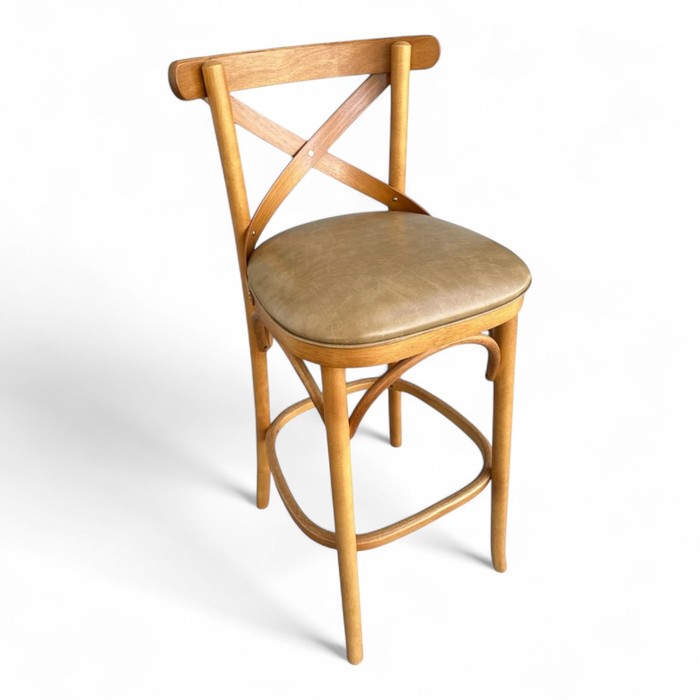 Banqueta Espanha Cor Mel Assento Itapema Bege