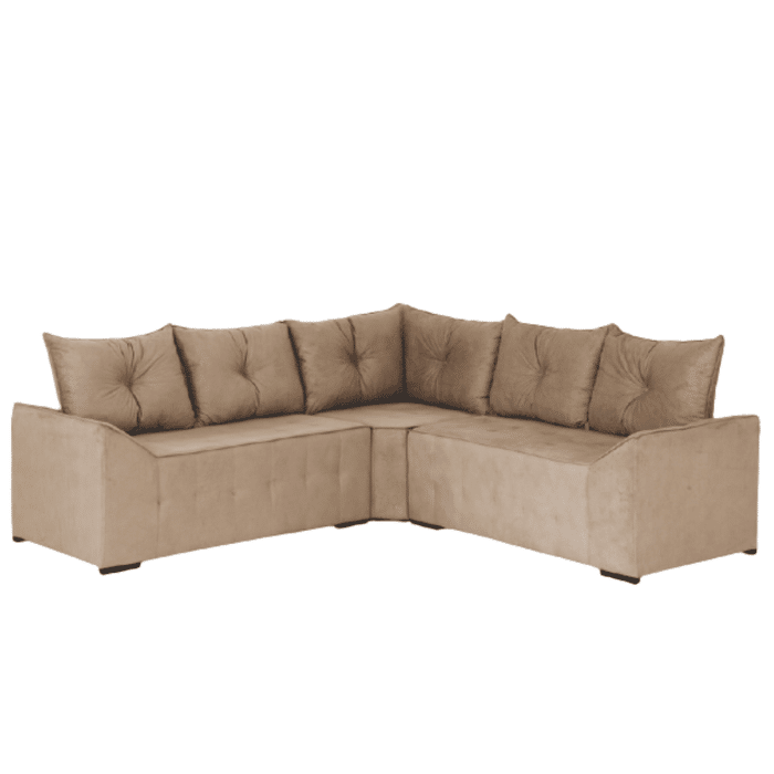 Sofá de Canto Charme Castor Malu Estofados