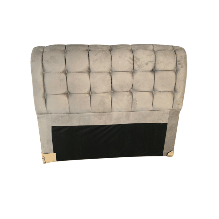 Cabeceira de Cama Box Casal 140cm Estofada Malu Vivace Grafite