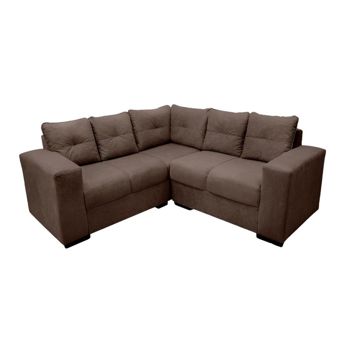 Sofá de Canto Athena Marrom Masterflex