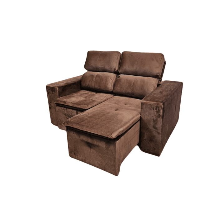 Sofá Retrátil e Reclinável Inovaflex Smart Milenium 2 Lugares Marrom