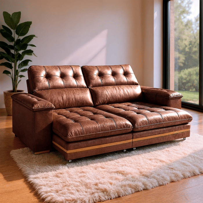 Sofá Retrátil e Reclinável Avila 250cm com Molas 9102 - Bom Pastor