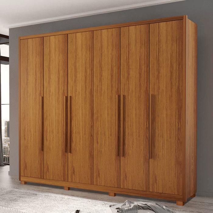 Guarda-Roupa Casal em MDF 6 Portas Bom Pastor Big Mary 2.7 - Naturall