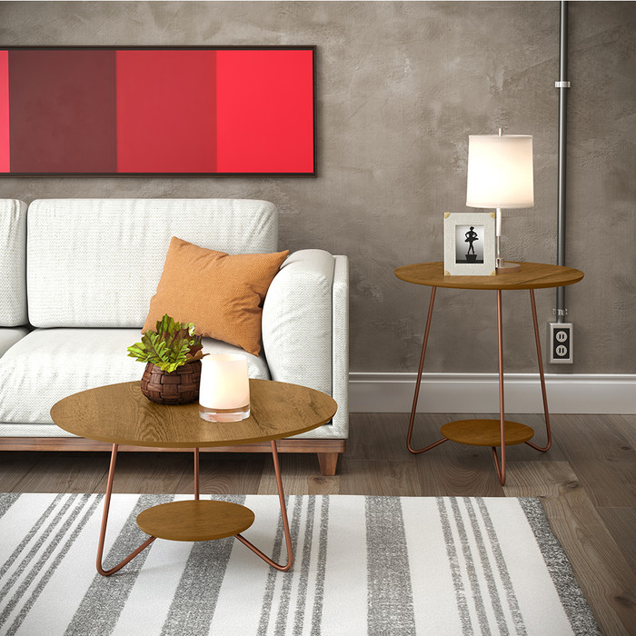 Conjunto Mesa de Centro e Apoio Liz Freijó – EJ Móveis