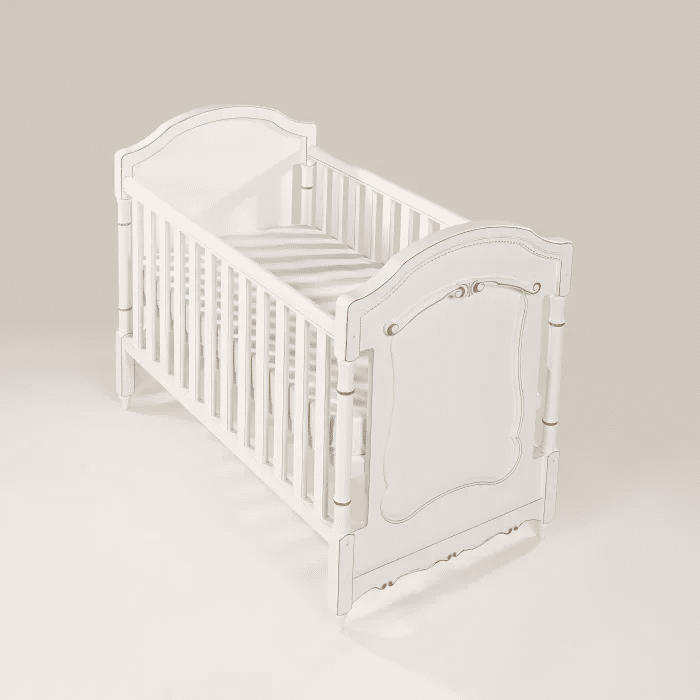 Berço Americano Lilie Clássico 2 em 1 Branco Provençal