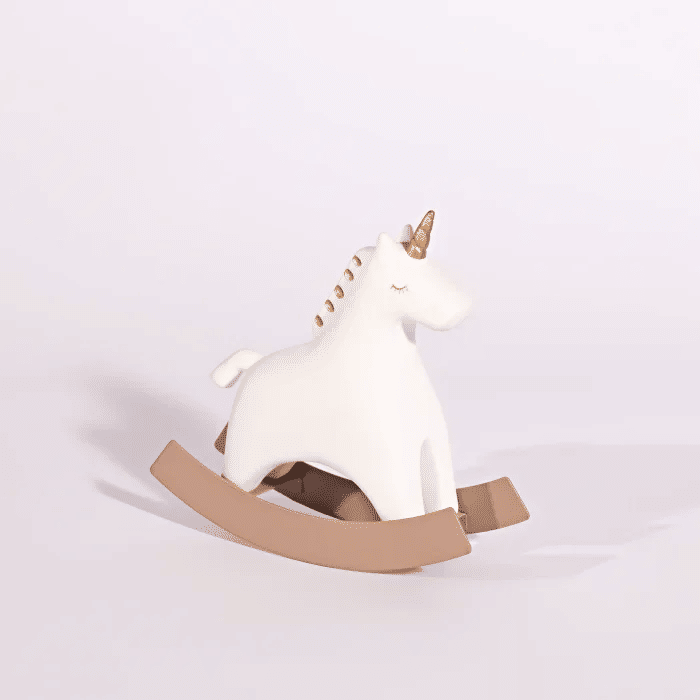 Unicórnio Branco Decorativo Quarto Bebê