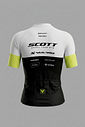 CAMISA AERO FEMININA EQUIPE SCOTT BRANCO/PRETO