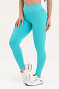 Conjunto Feminino Fitness Básico Legging e Top - Azul Tiffany