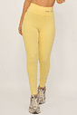 Conjunto Feminino Fitness Básico Legging e Top - Amarelo