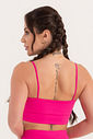 Conjunto Feminino Fitness Básico Bermuda e Top - Pink Magenta