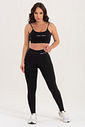 Conjunto Feminino Fitness Básico Legging e Top - Preto Conjunto Feminino Fitness Básico Legging e Top - Preto