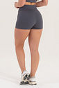 Shorts Feminino Fitness Básico Poliamida - Chumbo Shorts Feminino Fitness Básico Poliamida - Chumbo