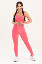 Conjunto Feminino Fitness Básico Legging e Top - Goiaba