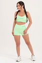 Conjunto Feminino Fitness Básico Shorts e Top - Verde Mint