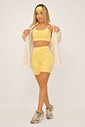 Bermuda Feminina Fitness Básico Poliamida - Amarelo Bermuda Feminina Fitness Básico Poliamida - Amarelo