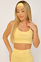 Top Feminino Fitness Básico Poliamida - Amarelo Top Feminino Fitness Básico Poliamida - Amarelo