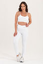 Conjunto Feminino Fitness Básico Legging e Top - Branco