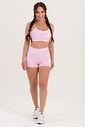 Conjunto Feminino Fitness Básico Shorts e Top - Rosa Tule