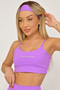 Top Feminino Fitness Básico Poliamida - Roxo Magic Top Feminino Fitness Básico Poliamida - Roxo Magic