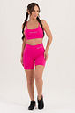 Conjunto Feminino Fitness Básico Bermuda e Top - Pink Magenta