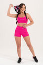 Shorts Feminino Fitness Básico Poliamida - Pink Magenta Shorts Feminino Fitness Básico Poliamida - Pink Magenta