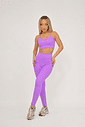 Conjunto Feminino Fitness Básico Legging e Top - Roxo Magic