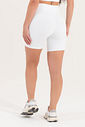 Conjunto Feminino Fitness Básico Bermuda e Top - Branco