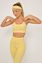 Conjunto Feminino Fitness Básico Legging e Top - Amarelo
