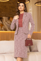 CONJUNTO MALHA TWEED CASACO E SAIA - 04643