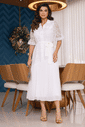 CHAMISE MAX MIDI MUSSELINE COM RENDA - 13919 CHAMISE MAX MIDI MUSSELINE COM RENDA - 13919