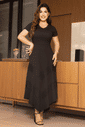 VESTIDO MALHA TEXTURIZADA COM RENDA CHANTILLY - 14541