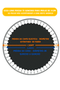 Lona de Salto Importada P/ Cama Elástica 4,30 / 4,40m C/ 72 Ganchos P/ Mola 14cm Lona de Salto Importada P/ Cama Elástica 4,30 / 4,40m C/ 72 Ganchos P/ Mola 14cm