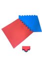 Tatame / Placa EVA 100 x 100 x 2cm - Bicolor (Azul/Vermelho)