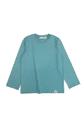 Camiseta Longa Infantil Malha Algodão Sustentável Botonê Verde Acqua Camiseta Longa Infantil Malha Algodão Sustentável Botonê Verde Acqua