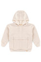 Conjunto Infantil Menino De Blusa Hoodie Com Capuz e Calça Jogger Moletom Super Sustentável - Off Natural