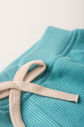 Shorts Menina Moletom Texturizado Algodão Sustentável - Verde Acqua Shorts Menina Moletom Texturizado Algodão Sustentável - Verde Acqua