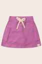 Saia Menina Com Shorts 100% Algodão Sustentável - Lilás Lavanda Saia Menina Com Shorts 100% Algodão Sustentável - Lilás Lavanda