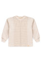 Blusa Infantil Moletom Duo Super Sustentável e Fio Reciclado Sustentável - Off Natural / Listrado Blusa Infantil Moletom Duo Super Sustentável e Fio Reciclado Sustentável - Off Natural / Listrado