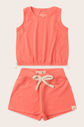 Conjunto Menina Regata Rosa Coral e Shorts Rosa Coral Conjunto Menina Regata Rosa Coral e Shorts Rosa Coral