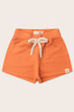 Shorts Menina Moleton 100% Algodão Sustentável - Laranja Tangerina Shorts Menina Moleton 100% Algodão Sustentável - Laranja Tangerina