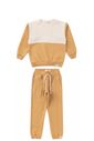 Conjunto Infantil Menino De Blusa e Calça Jogger Moletom Duo Super Sustentável e Tingimento Natural - Off Natural / Amar Conjunto Infantil Menino De Blusa e Calça Jogger Moletom Duo Super Sustentável e Tingimento Natural - Off Natural / Amar