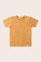 Camiseta Menino 100% Algodão - Amarelo Âmbar