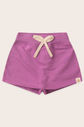 Shorts Saia Menina 100% Algodão Sustentável - Lilás Lavanda