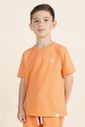 Camiseta Menino 100% Algodão - Laranja Tangerina