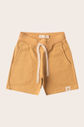 Bermuda Menino Moletom Algodão Com Poliéster Sustentável e Tingimento Natural - Amarelo Âmbar Bermuda Menino Moletom Algodão Com Poliéster Sustentável e Tingimento Natural - Amarelo Âmbar