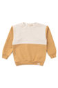Blusa Infantil Moletom Duo Super Sustentável e Tingimento Natural - Off Natural / Amarelo Âmbar Blusa Infantil Moletom Duo Super Sustentável e Tingimento Natural - Off Natural / Amarelo Âmbar