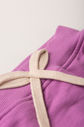 Conjunto Menina Blusa Manga Japonesa Off Natural e Shorts Saia Lilás Lavanda Conjunto Menina Blusa Manga Japonesa Off Natural e Shorts Saia Lilás Lavanda