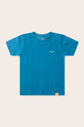 Camiseta Menino 100% Algodão - Azul Turquesa