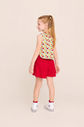 Conjunto blusa estampa de frutas e short liso Conjunto blusa estampa de frutas e short liso